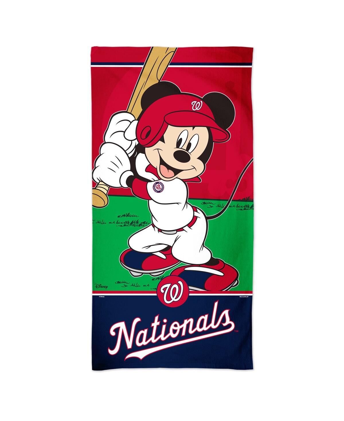 Wincraft Washington Nationals 30'' X 60'' Disney Spectra Beach Towel In Multi
