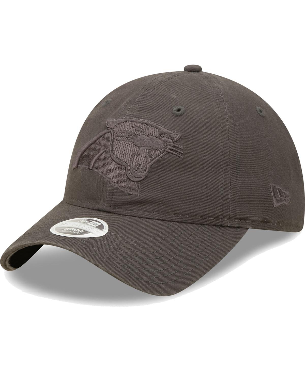 New Era Women's  Graphite Carolina Panthers Core Classic 2.0 Tonal 9twenty Adjustable Hat
