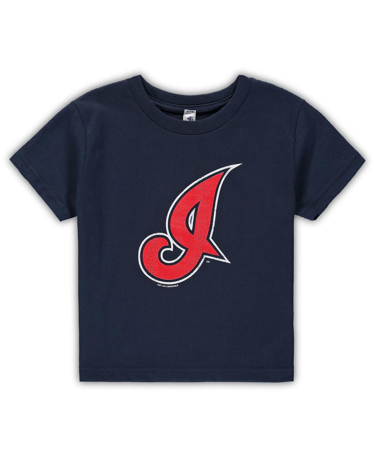 Shop Soft As A Grape Toddler Boys And Girls  Navy Cleveland Guardians Cooperstown Collection Shutout T-shi