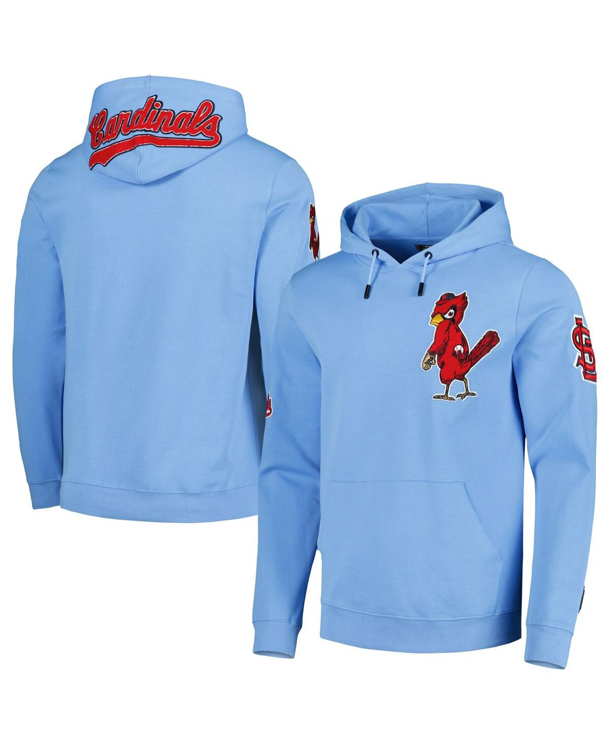 Shop Pro Standard Men's  Light Blue St. Louis Cardinals Team Logo Pullover Hoodie