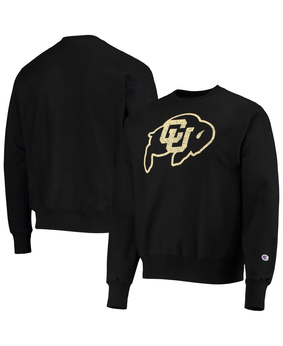 Men's ChampionColorado Buffaloes Vault Logo Reverse Weave Pullover Sweatshirt - Black