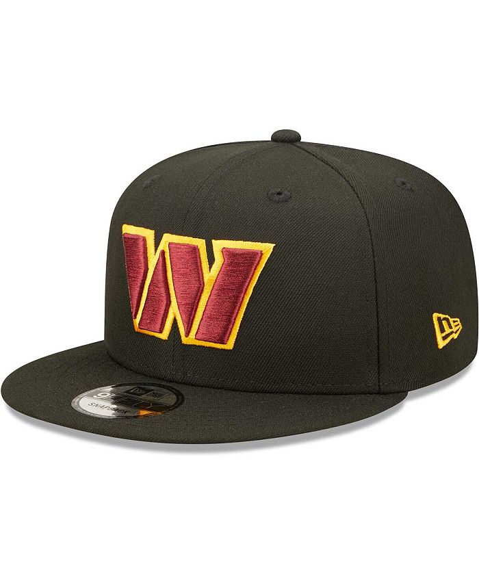 New Era Men's Black Washington Commanders Essential 9FIFTY Snapback Hat ...