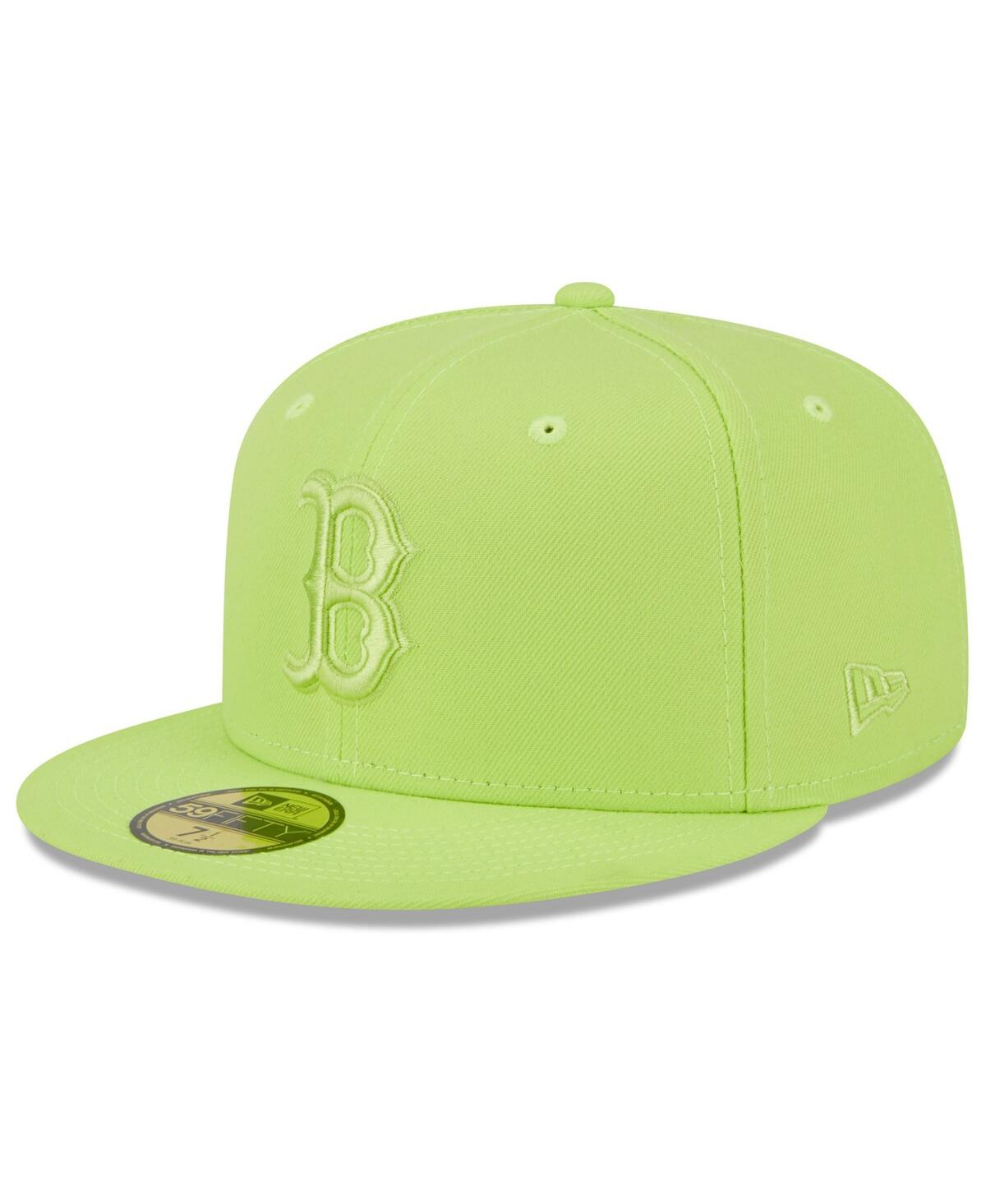 Shop New Era Men's  Neon Green Boston Red Sox 2023 Spring Color Basic 59fifty Fitted Hat