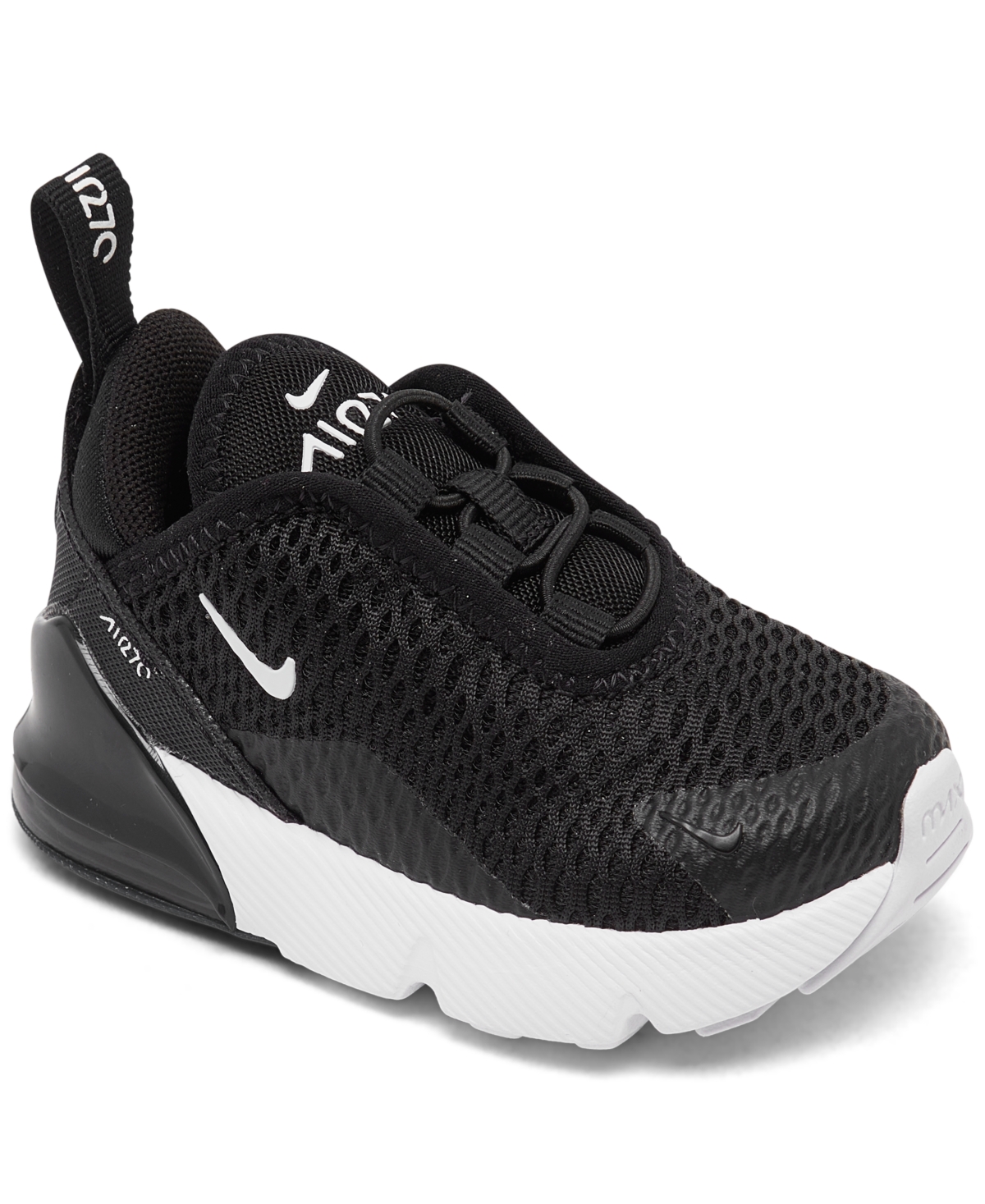 Nike Babies' Toddler Boys & Girls Air Max 270 Casual Sneakers From Finish Line In Black,white,anthracite
