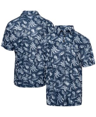 Men's PFG Navy Dallas Cowboys Super Terminal Tackle Omni-Shade Polo Shirt