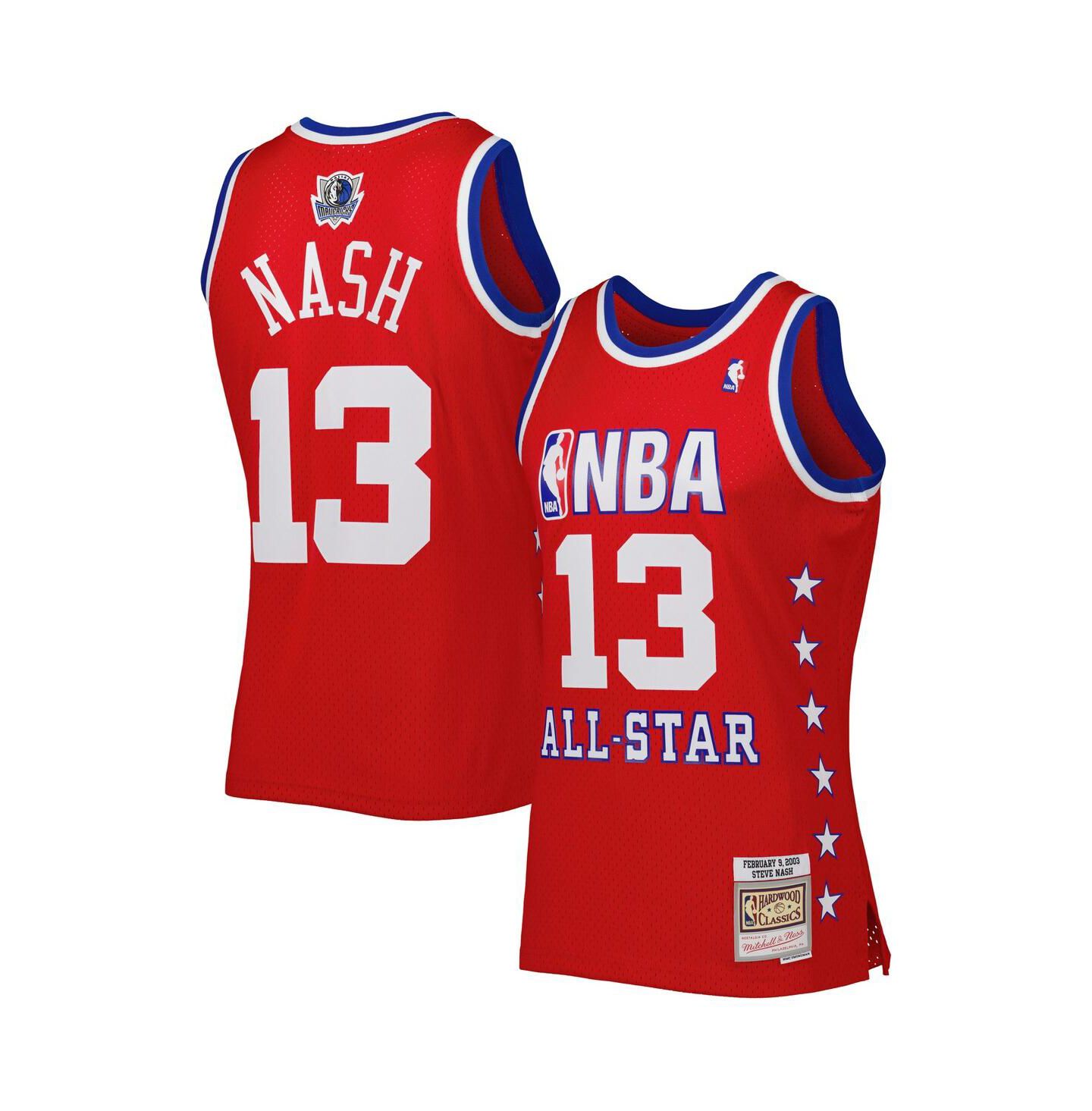 Мужской топ Mitchell & Ness Steve Nash Red Western Conference 2003 All Star Game Swingman Jersey — фото 2