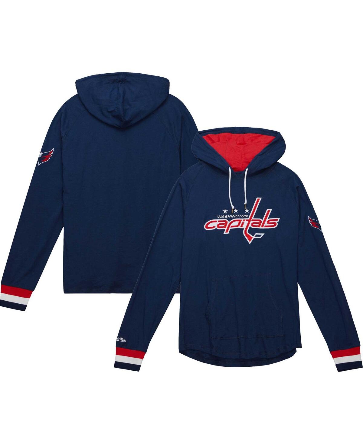 Mitchell & Ness Men's  Navy Washington Capitals Legendary Slub Hoodie Long Sleeve T-shirt In Navy