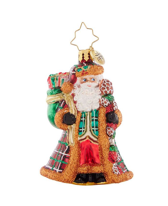 Christopher Radko Perfectly Plaid Santa Gem Macy's