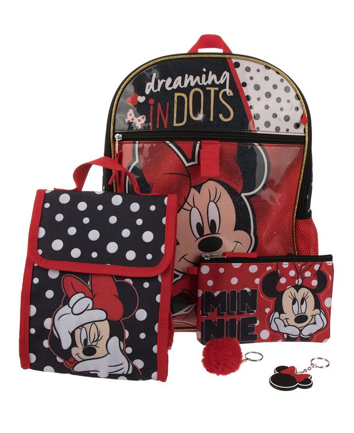 Minnie Mouse 5 Piece Backpack Set - Red - Size No Size