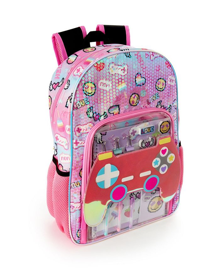 InMocean Little and Big Girls Gamer Backpack with Stationary Set Macy's
