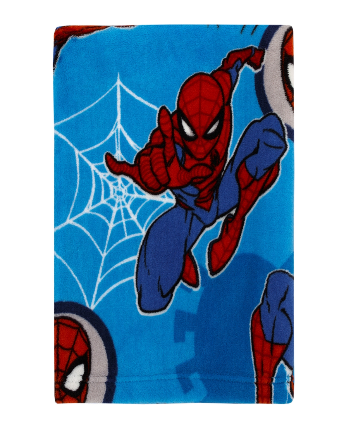 Marvel Spiderman Wall Crawler Toddler Blanket Bedding In Blue