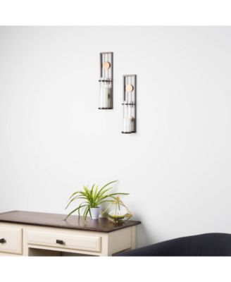 Danya B Set Of Two Contemporary Metal Wall Sconces - Macy's