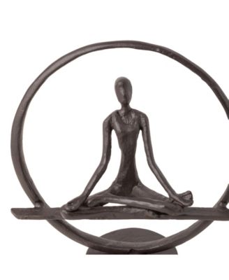 Danya B Yoga Meditation Circle Cast Iron Sculpture - Macy's