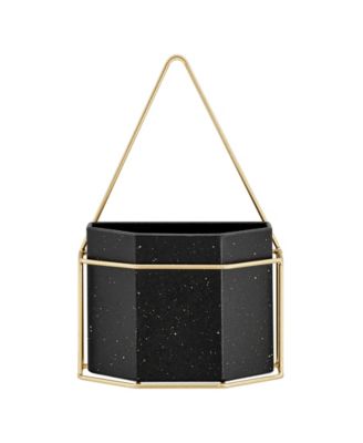 Modern Geometric Metal 3-Piece Wall Planters Set