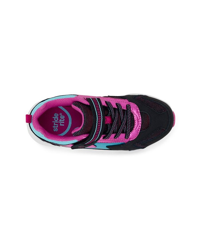 Big Girl Stride Rite Lighted Glimmer in Blush - Lucky Shoes