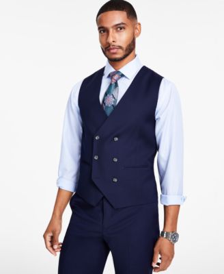 Tayion Collection Men's Classic-Fit Black Double-Breasted Blazer - Macy's