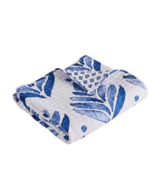 Vintage-Like Blossom Reversible Quilted Throw, 50" x 60"