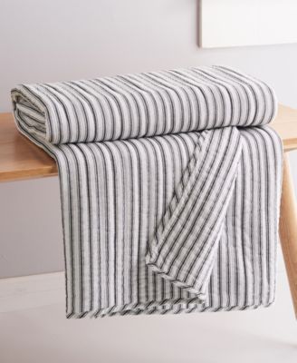 Tobago Stripe Reversible Quilted Throw, 50" x 60"