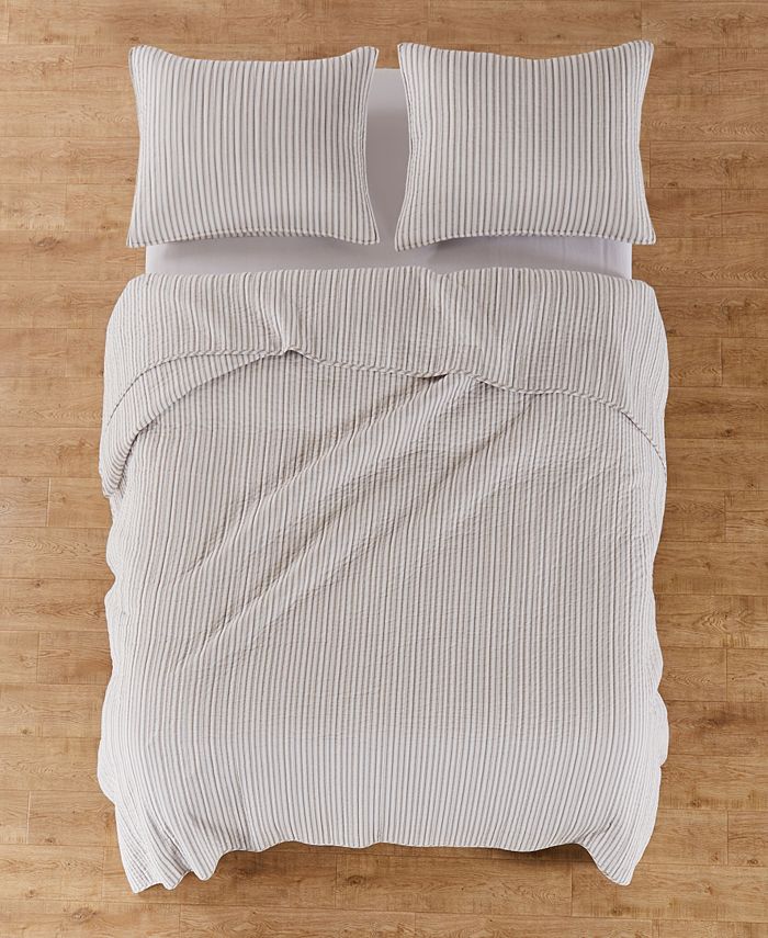 Levtex Home Tobago Stripe Reversible 3 Piece Quilt Set, Full/Queen Macy's