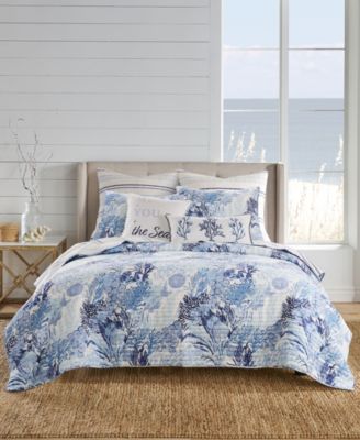 Levtex Home Reef Dream Reversible Quilt Set Collection In Blue