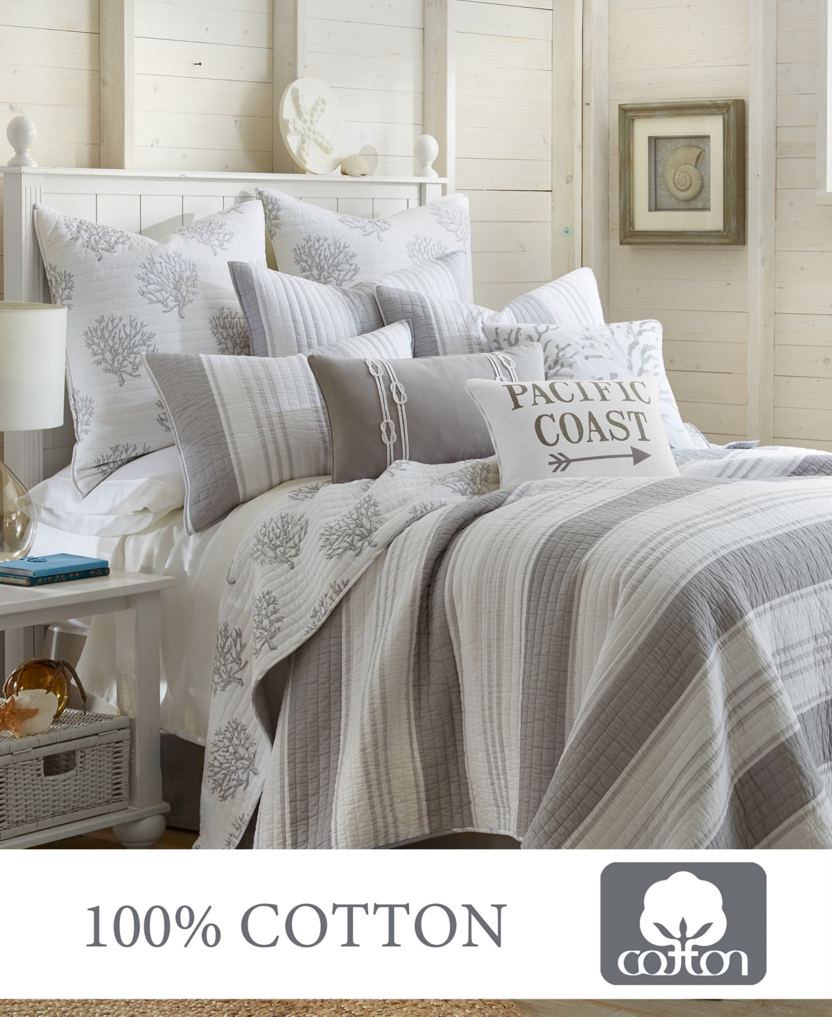 Levtex Nantucket Reversible 3-Pc. Quilt Set
