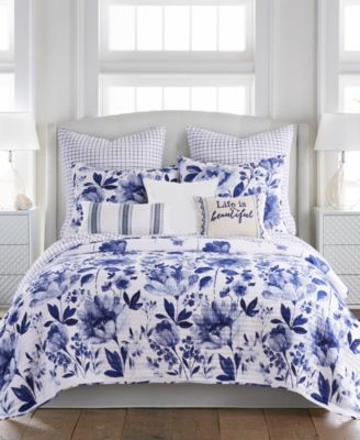Levtex Home Riella Reversible Quilt Set Collection In Navy