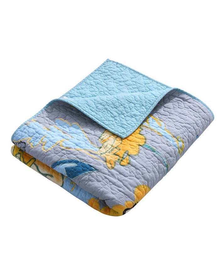 Greenland Home Fashions Watercolor Dream Quilted Throw, 50" x 60" Macy's