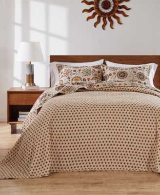 Andorra 100% Cotton Suzani Boho Bedspread Set