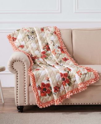 Greenland Home Fashions Wheatly Quilted Throw, 50