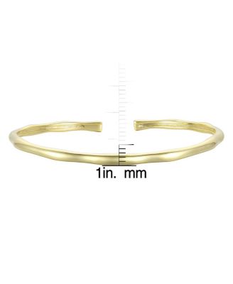 Sophisticated 14K Gold Plated Cuff Bracelet
