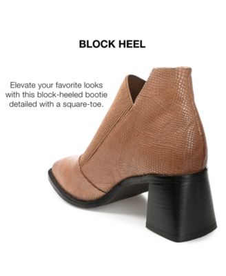 Women's Stylla Stretch Vamp Block Heel Shooties