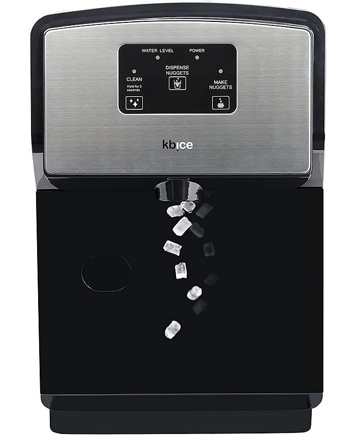 KBice Self Dispensing Countertop Nugget Ice Maker, Crunchy Pebble Ice