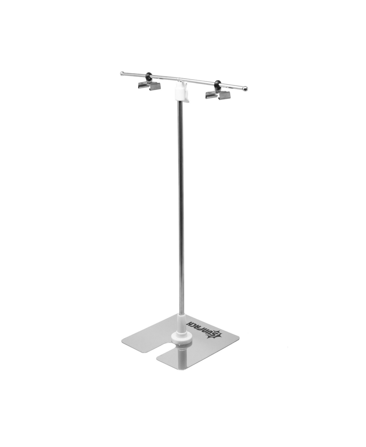 Mini Double Light Stand for Indoor Seed Starting Gardening - Silver