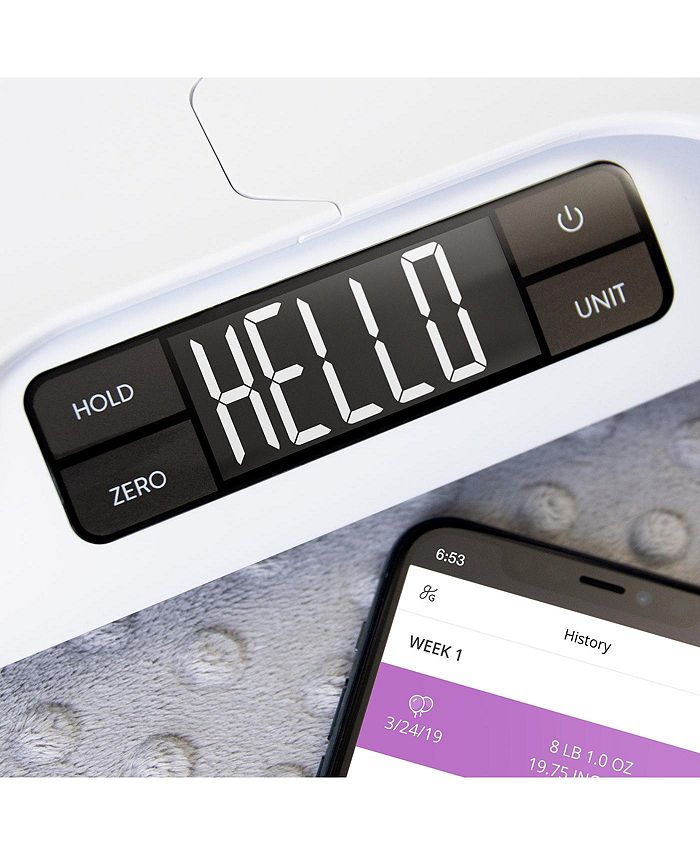 Bluetooth Smart Baby Scale - White - ONE SIZE