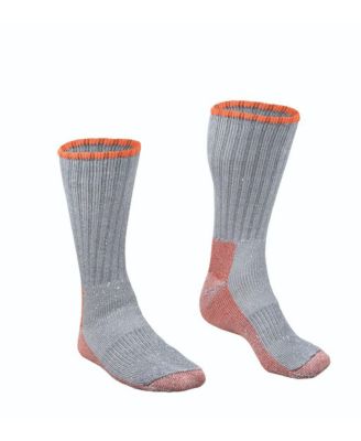 Men's Leather Boot Sock - Merino Wool, Moisture-Wicking, Reinforced Toe & Heel, Arch Support