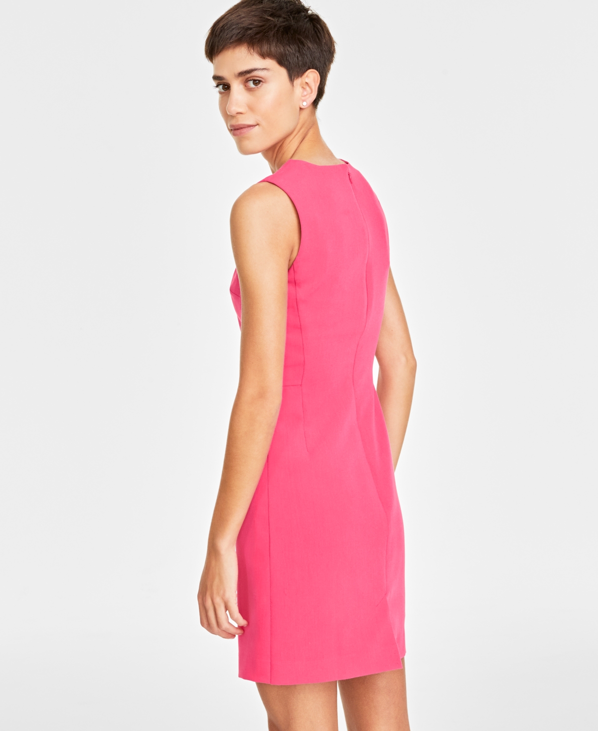 On 34th Women s Double Weave Sheath Dress Created for Macy s Fuchsia Smart Closet