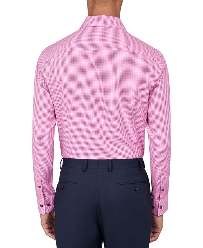 ConStruct Men's Slim Fit Gingham Performance Stretch Cooling Comfort