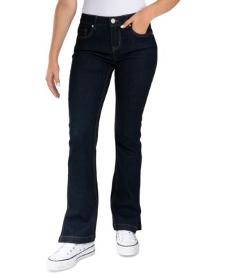 Earl Jeans Indigo United Juniors' Embellished-Pocket Bootcut Jeans - Macy's