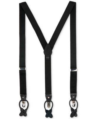 Men's Solid Convertible Suspenders, Created for Macy's