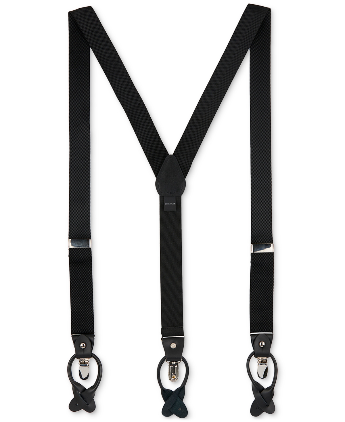 Shop Construct Men's Solid Convertible Suspenders, Created For Macy's In Black