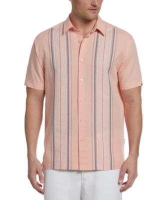Cubavera - Men's Linen-Cotton Yarn-Dye Guayabera Short-Sleeve Shirt