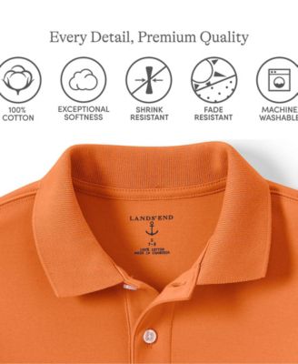 Boys Short Sleeve Interlock Polo Shirt