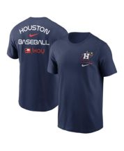 Women's New Era Navy Houston Astros Plus Size Space Dye 3/4-Sleeve Raglan  Henley T-Shirt