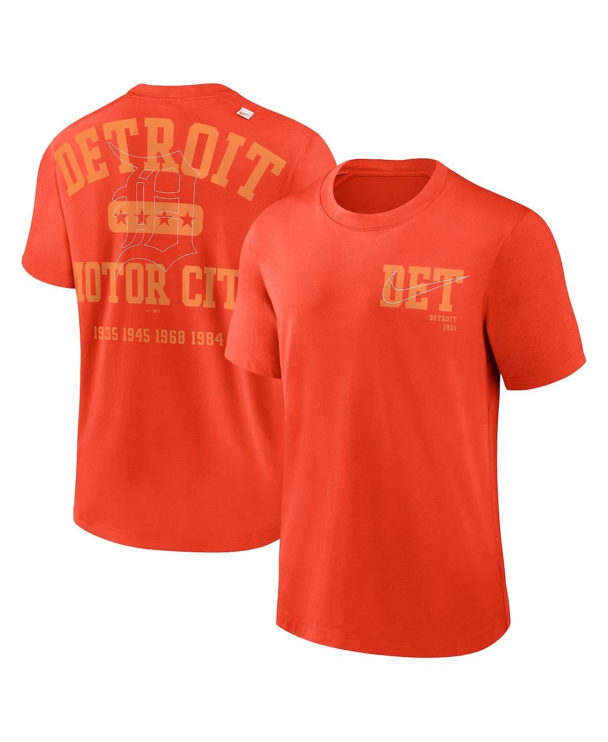 Shop Nike Men's  Orange Detroit Tigers Statement Game Over T-shirt