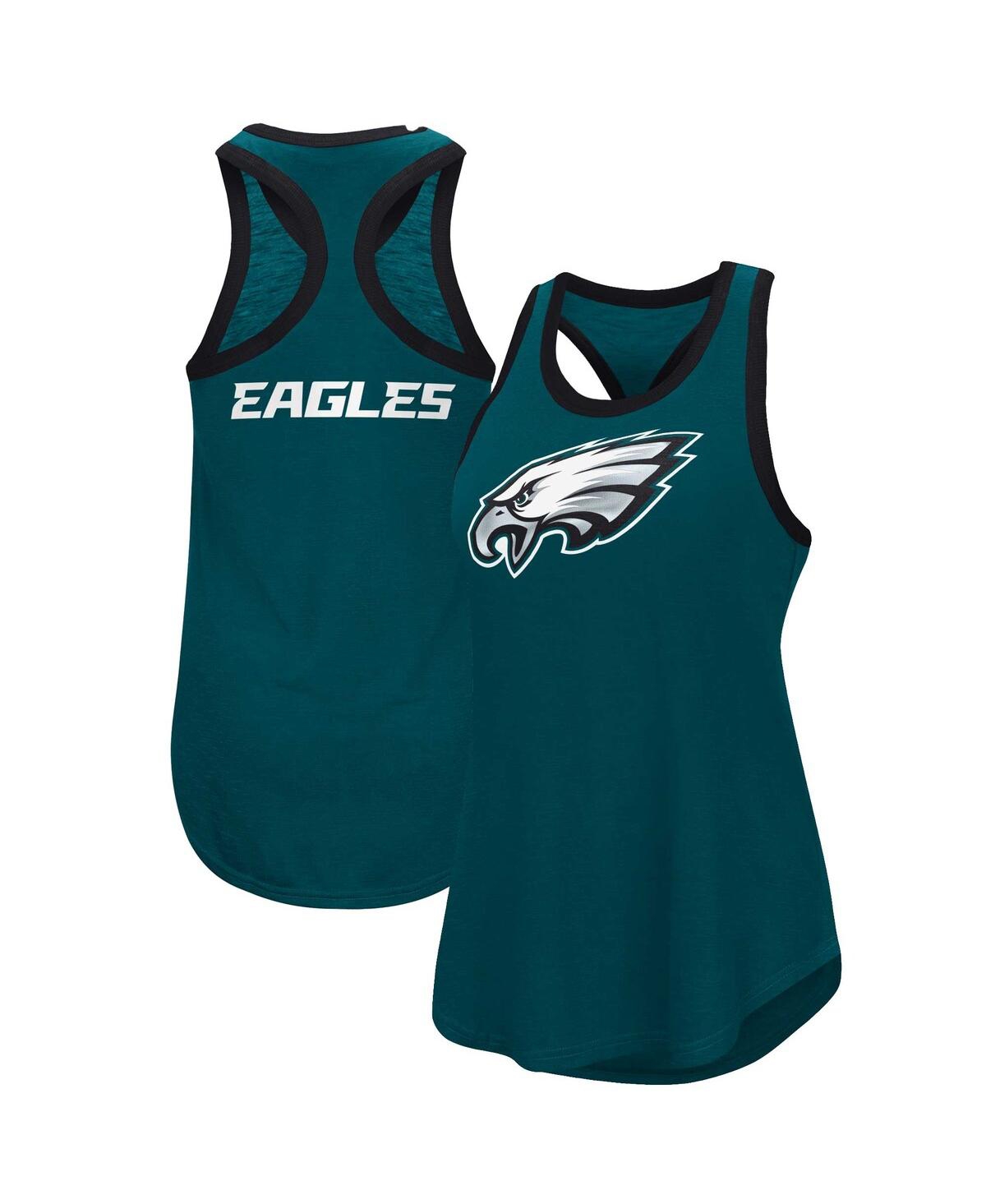 Shop G-iii 4her By Carl Banks Women's  Midnight Green Philadelphia Eagles Team Tater Tank Top