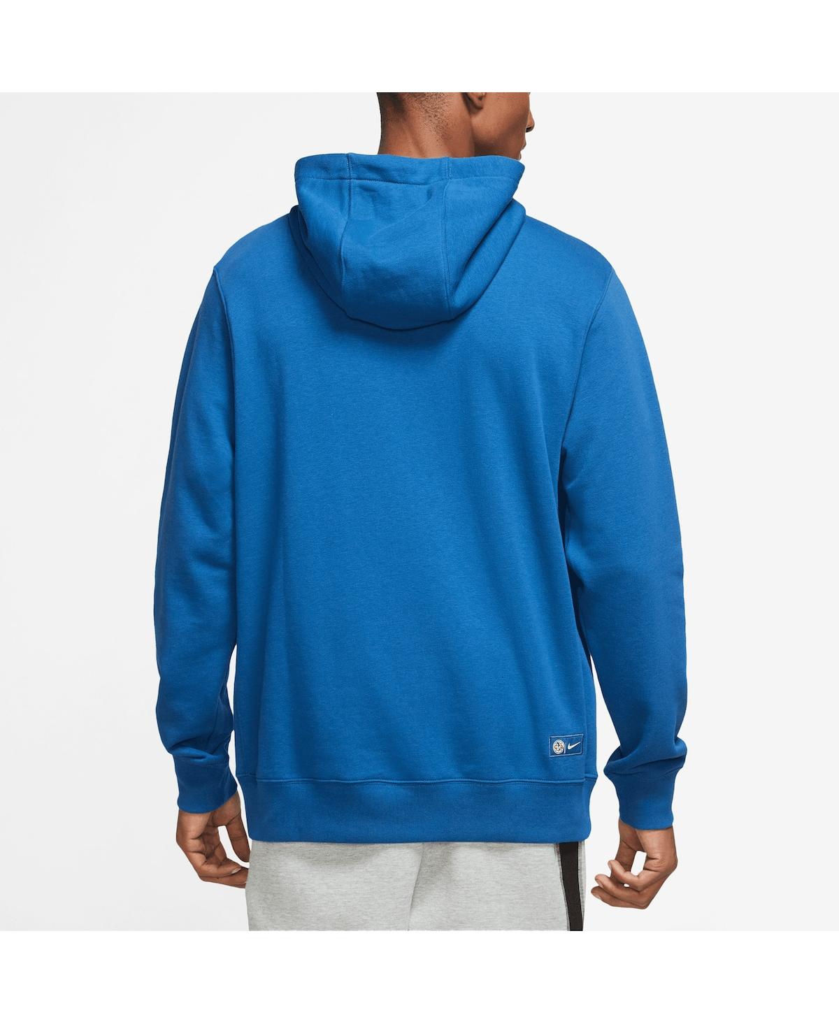 Nike Men's  Blue Club America Nsw Club Fleece Pullover Hoodie In Blue