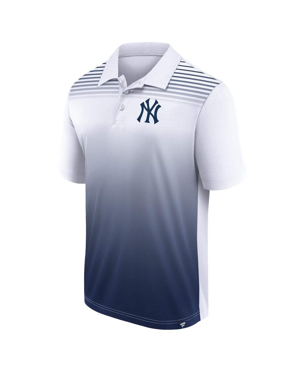 Shop Fanatics Men's  White, Navy New York Yankees Sandlot Game Polo Shirt In White,navy