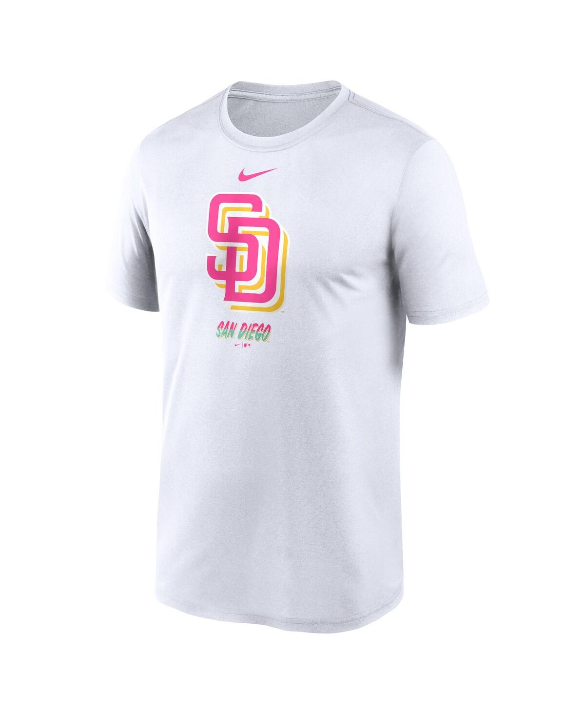 Nike White San Diego Padres City Connect Large Logo T-shirt In White