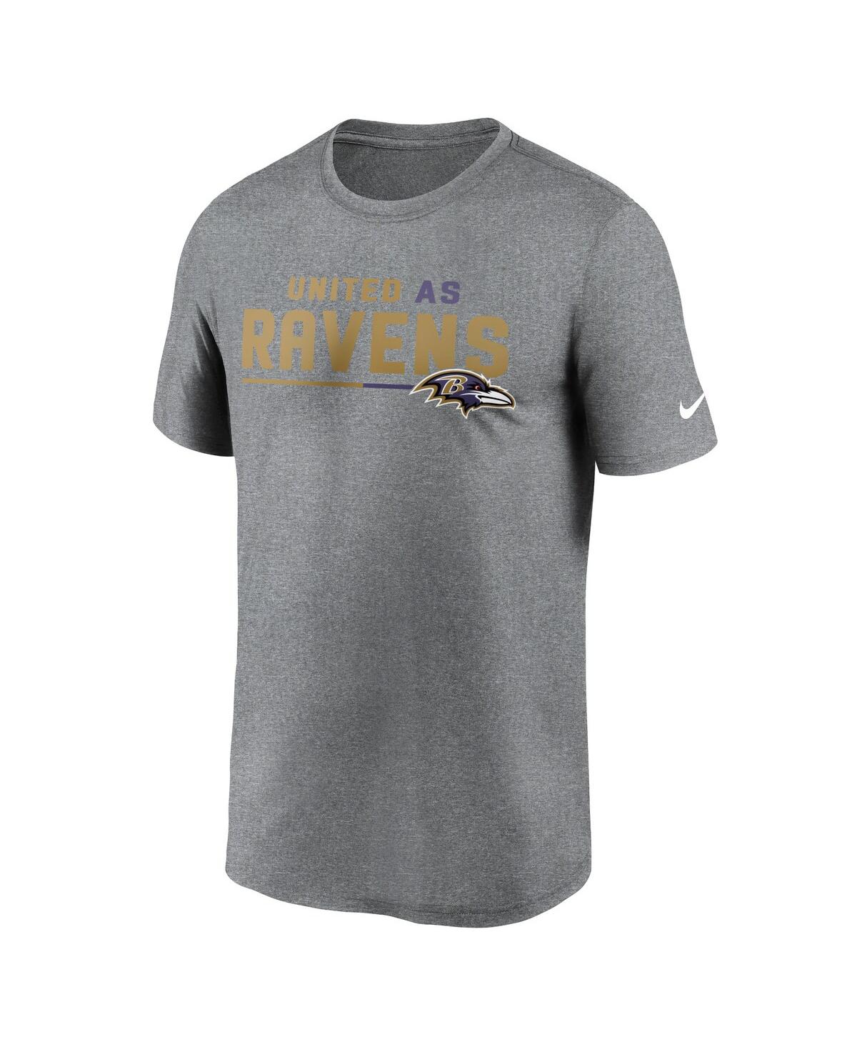 Men's NikeBaltimore Ravens Legend Team Shoutout Performance T-shirt - Heather Gray