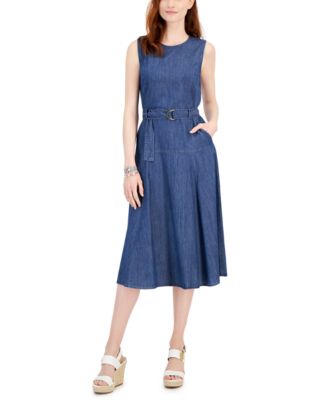 tommy hilfiger sleeveless denim dress Tommy Hilfiger Jean Dress